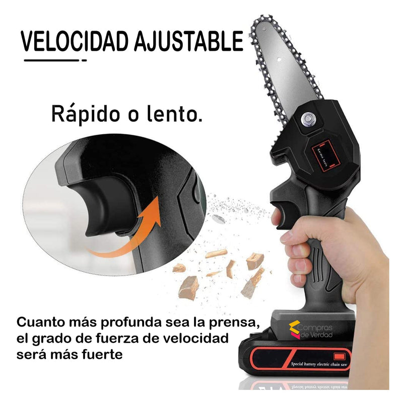 Motosierra Portátil Recargable MegaForce [2 BATERÍAS DE 48V]