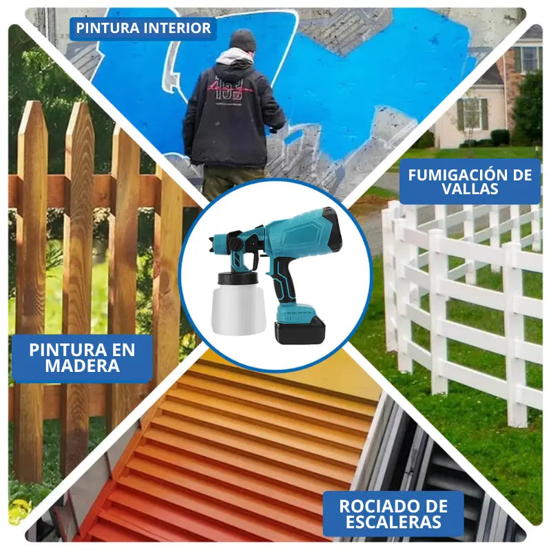 Pistola De Pulverizacion Inalambrica ToolMax + Batería Extra [BLACK FRIDAY]