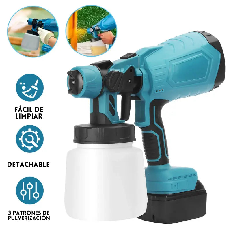 Pistola De Pulverizacion Inalambrica ToolMax + Batería Extra [BLACK FRIDAY]