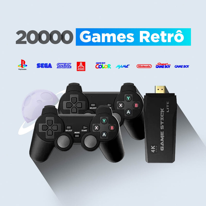 Game Retrô Tucán (20.489 Juegos 4K) + 2 Controles + Blinde SURPRESA