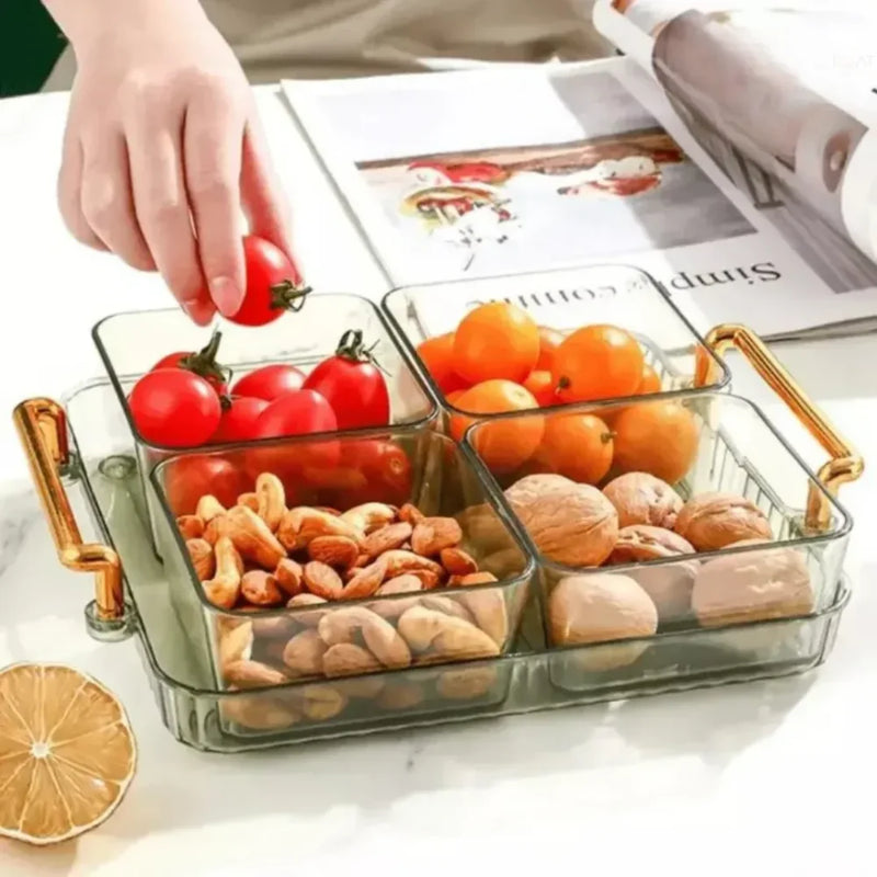 Conjunto de Bandeja e Potes Multifuncional - Tazzi
