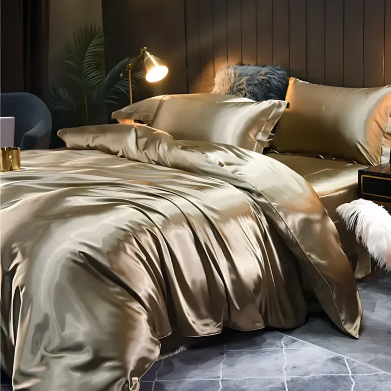 Conjunto de Cama de Luxo Seda Amoreira - Tazzi