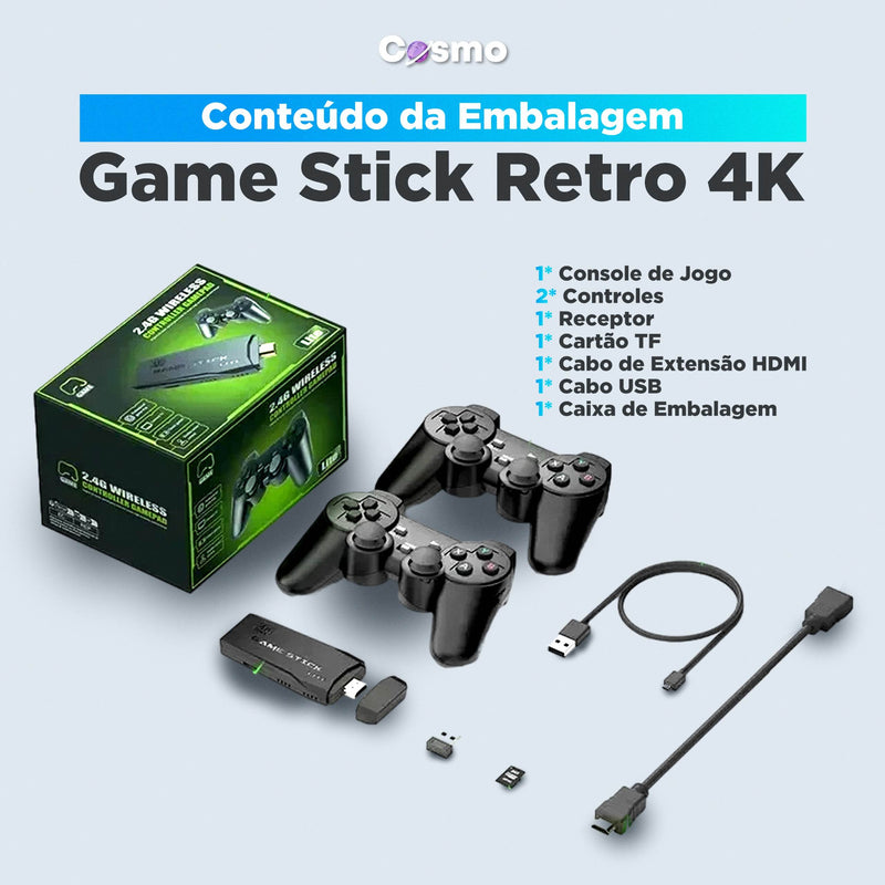 Game Retrô Tucán (20.489 Juegos 4K) + 2 Controles + Blinde SURPRESA