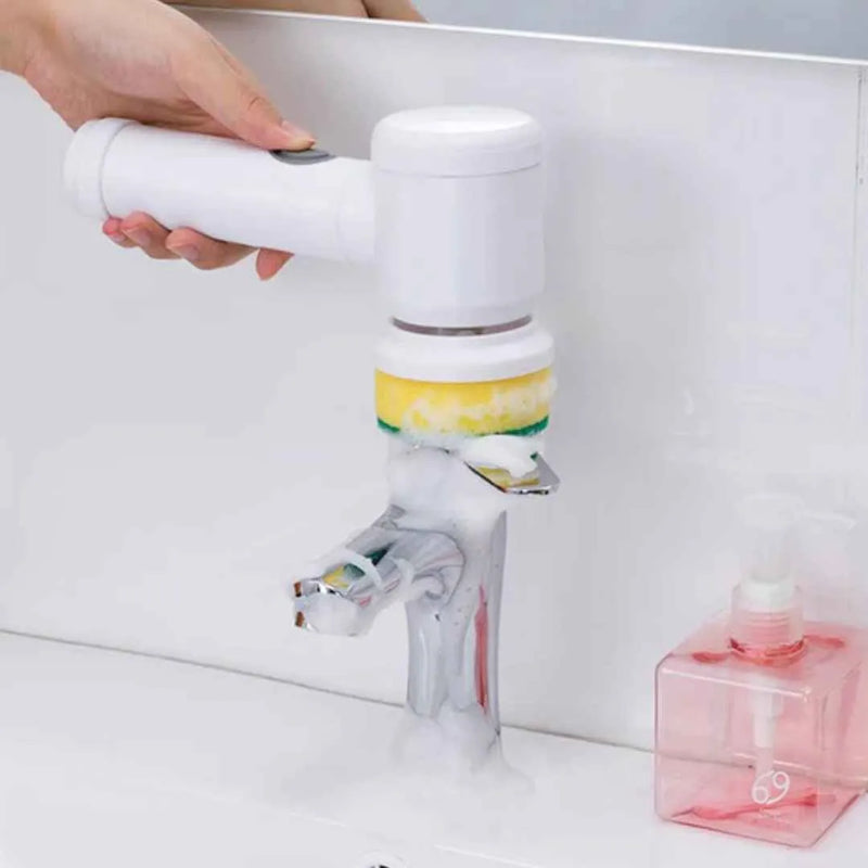 Escova Elétrica Multifuncional Tazzi™ - Limpeza Rápida
